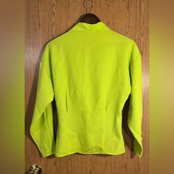ZARA Double Breasted Lime Green Blouse - Picture 7 of 7